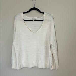 Lucky Brand V-Neck Sweater - Cream